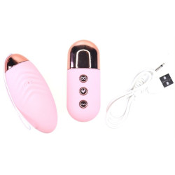 Generique Oeuf vibrant télécommandé Lilo Bullet 8.5 x 3.5cm Rose